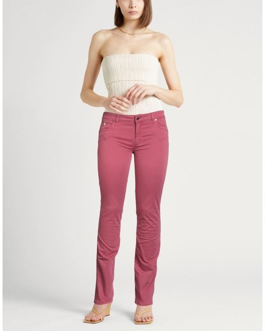 Liu Jo Red Pants Cotton, Elastane