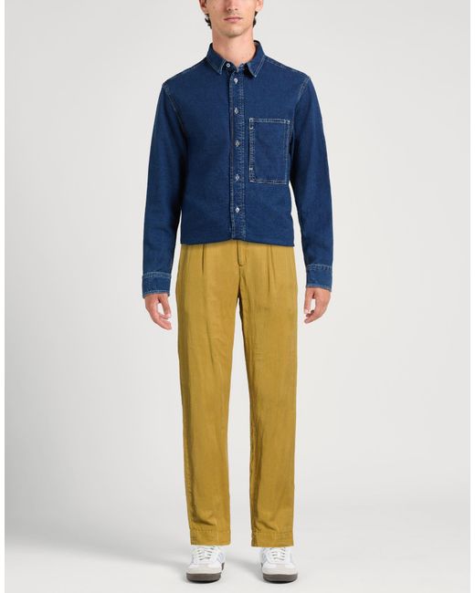 Harmont & Blaine Yellow Pants Cotton, Elastane for men