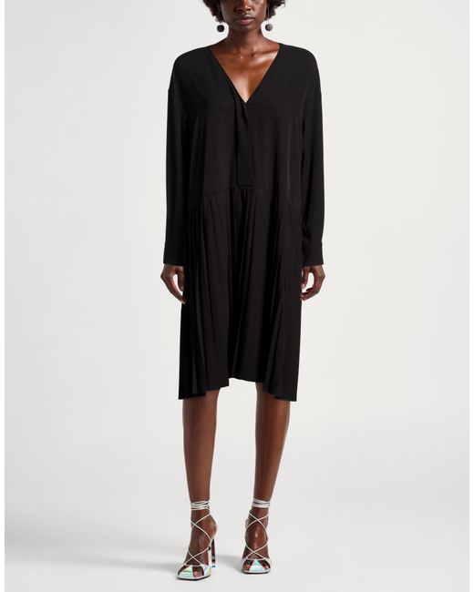 Department 5 Black Midi Dress