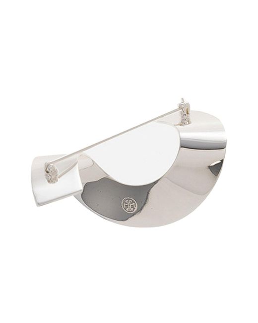 Tory Burch White Brosche