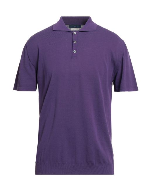 Daniele Fiesoli Purple Polo Shirts for men