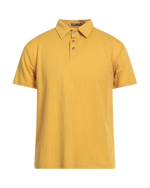 Alessandro Dell'acqua Yellow Polo Shirt for men