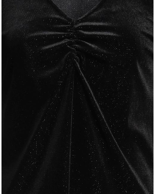 Hanita Black Mini Dress Polyester, Elastane