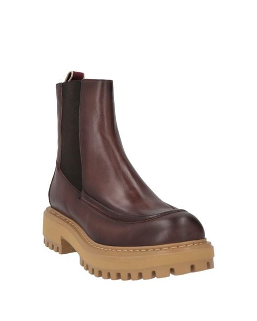Sturlini Brown Ankle Boots Calfskin