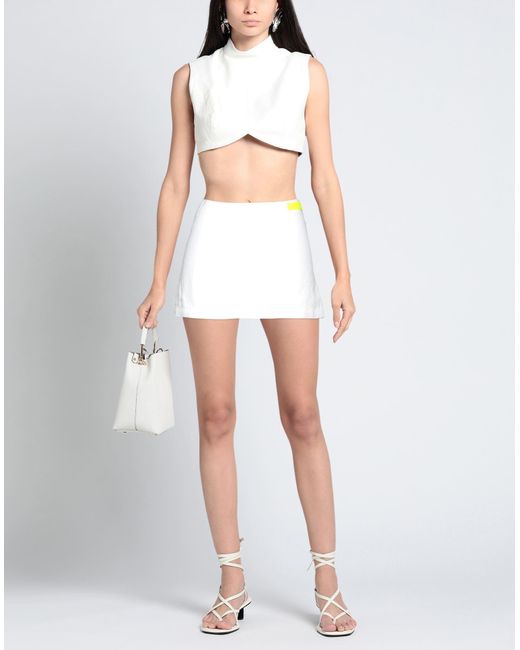 ERL White Mini Skirt