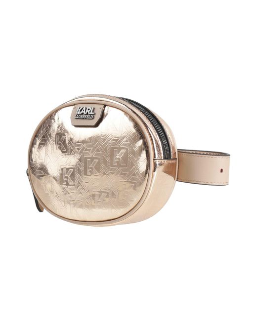 Karl Lagerfeld Metallic Belt Bag