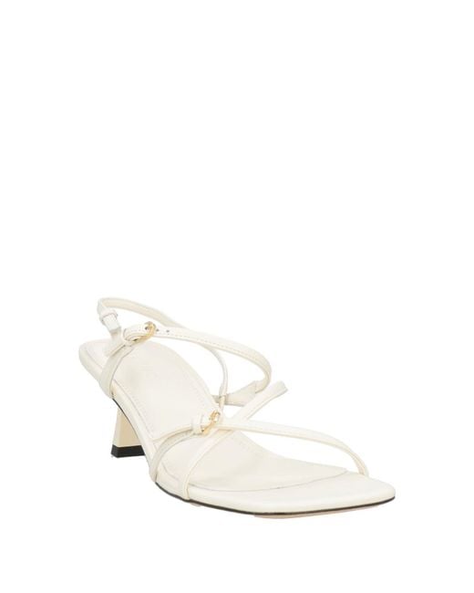 Sandro White Sandals