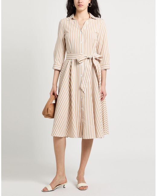 Camicettasnob Natural Midi-Kleid