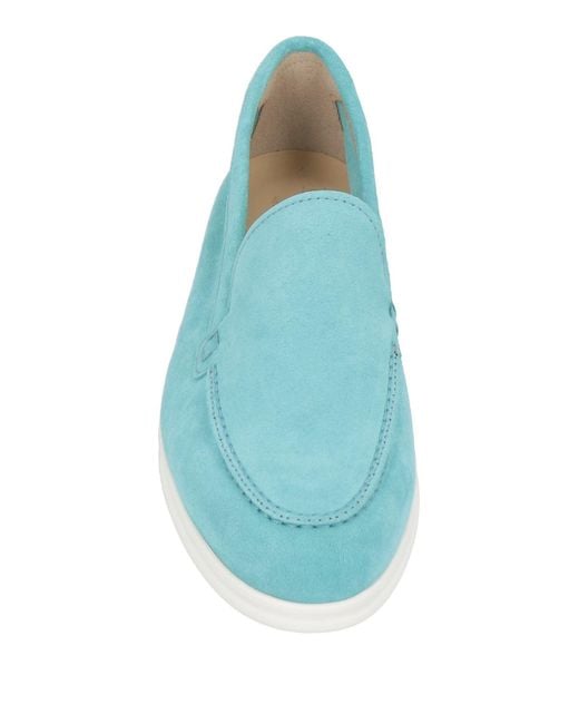 Doucal's Blue Loafers Leather