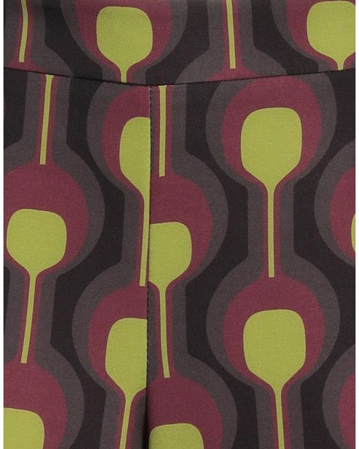 Maliparmi Multicolor Plum Pants Polyester, Elastane