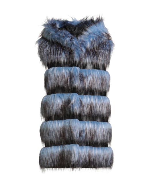 Cristinaeffe Blue Shearling- & Kunstfell