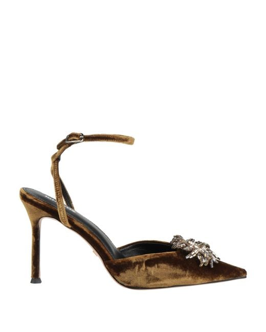 Lola Cruz Metallic Pumps Textile Fibers