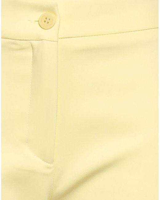 Caractere Yellow Pants Cotton, Polyamide, Elastane