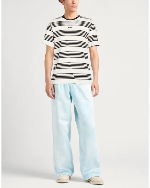 MSGM White T-Shirts for men