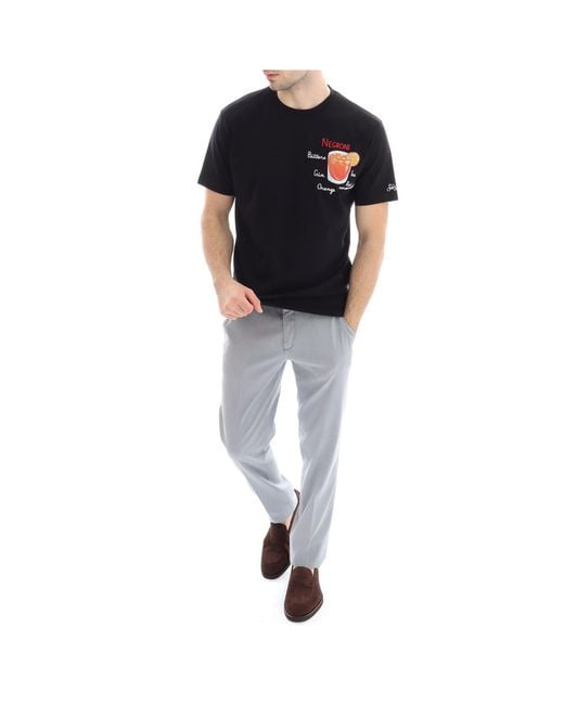 T-shirt Mc2 Saint Barth pour homme en coloris Black