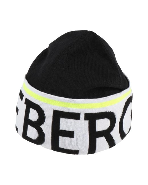 Iceberg Black Hat Virgin Wool for men