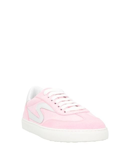 Stuart Weitzman Pink Sneakers Leather