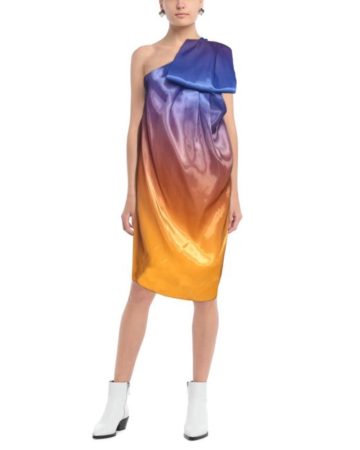 Halpern Multicolor Midi Dress