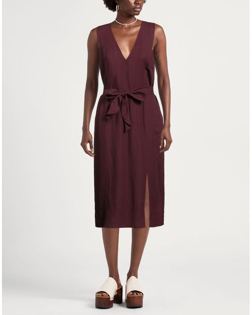 Patrizia Pepe Purple Midi-Kleid