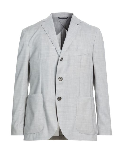 Peserico Men's Gray Light Blazer Virgin Wool