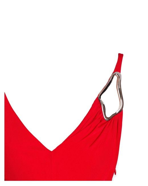 Robe longue Lanvin en coloris Red
