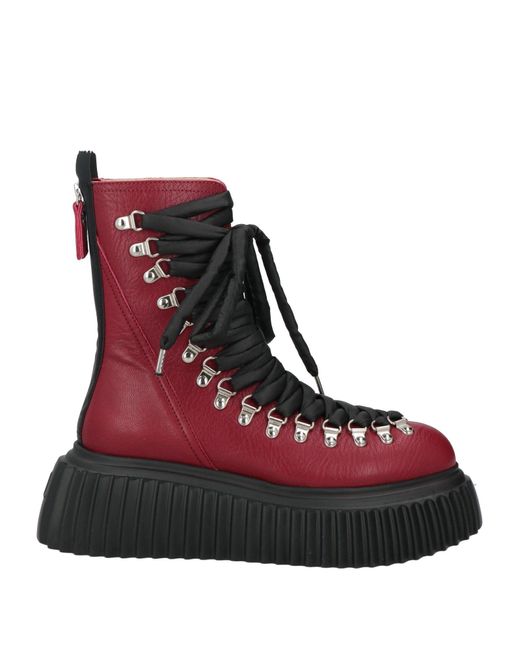 Botines De Caña Alta Agl Attilio Giusti Leombruni de color Red