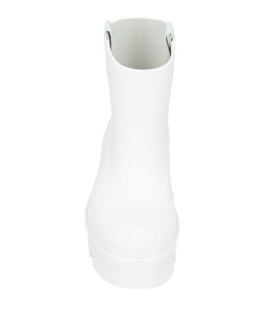 Chloé White Ankle Boots