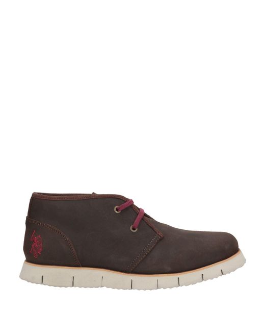 U.S. POLO ASSN. Brown Ankle Boots for men