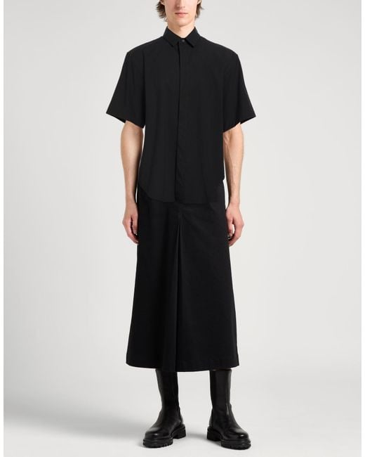 Fear Of God Black Shirt Cotton, Virgin Wool, Elastane for men