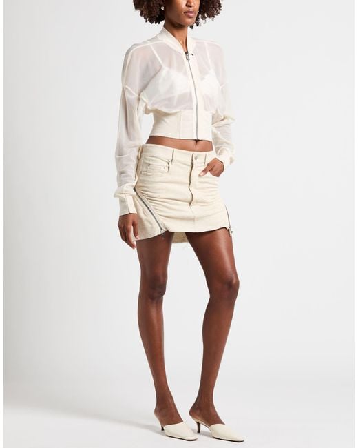 Rick Owens White Ivory Jacket Polyester