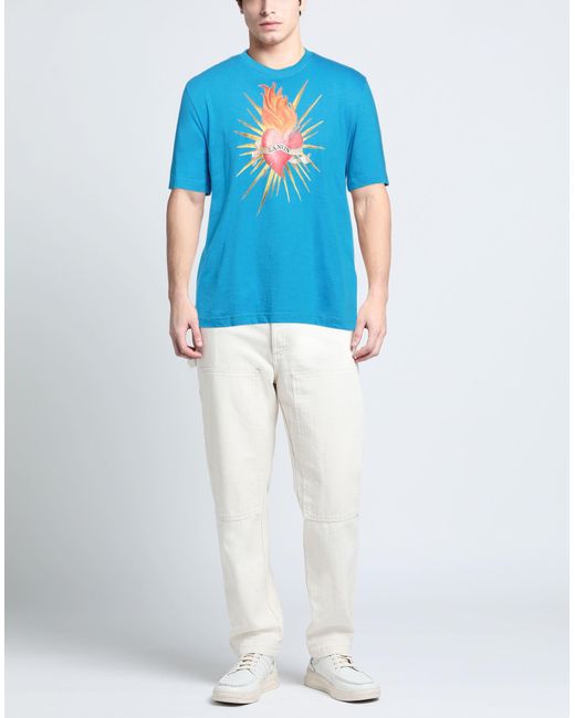 T-shirt di Lanvin in Blue da Uomo