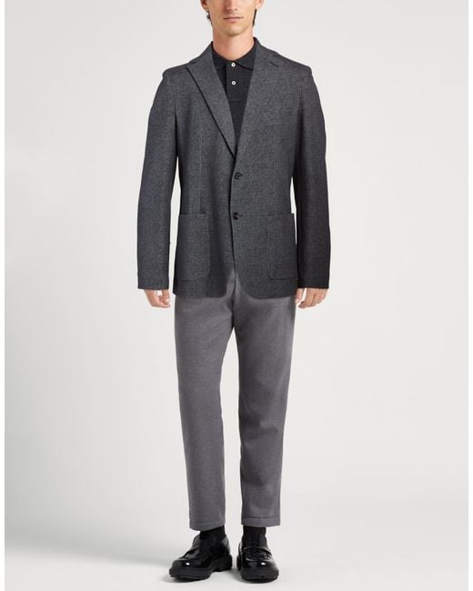 Circolo 1901 Black Blazer Cotton, Elastane for men