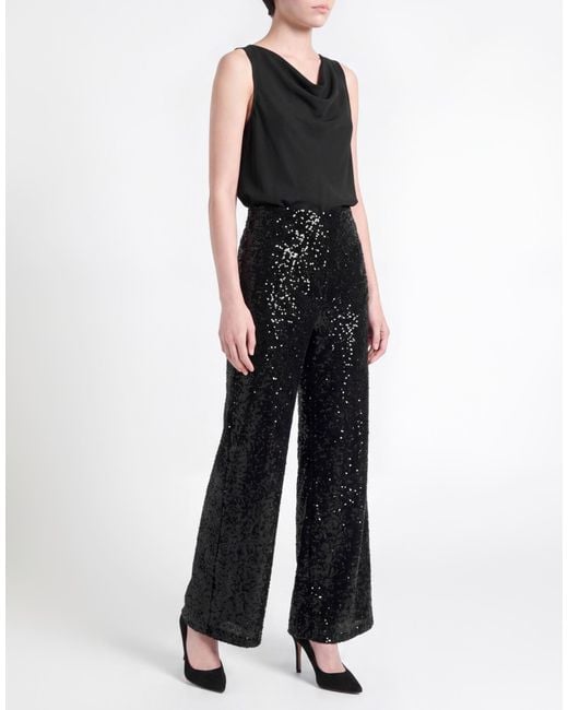 Manila Grace Black Pants Polyester, Elastane