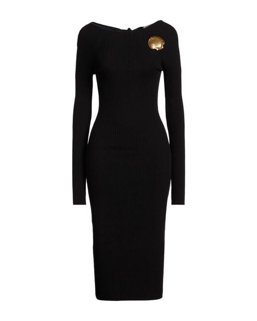 GIUSEPPE DI MORABITO Black Midi Dress