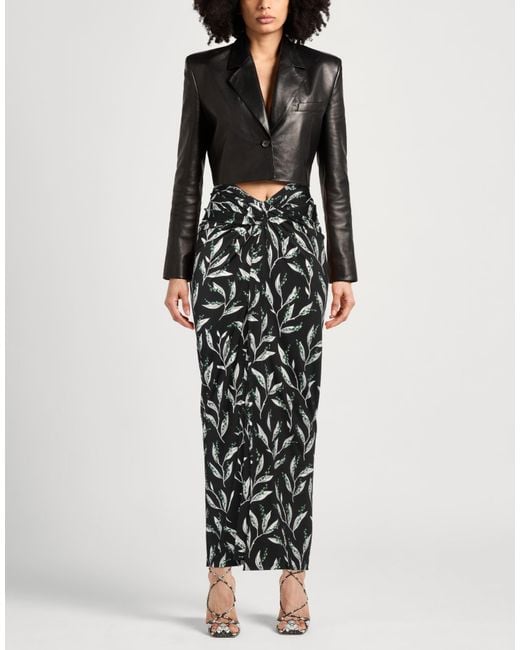 Rabanne Black Maxi Skirt Viscose, Elastane
