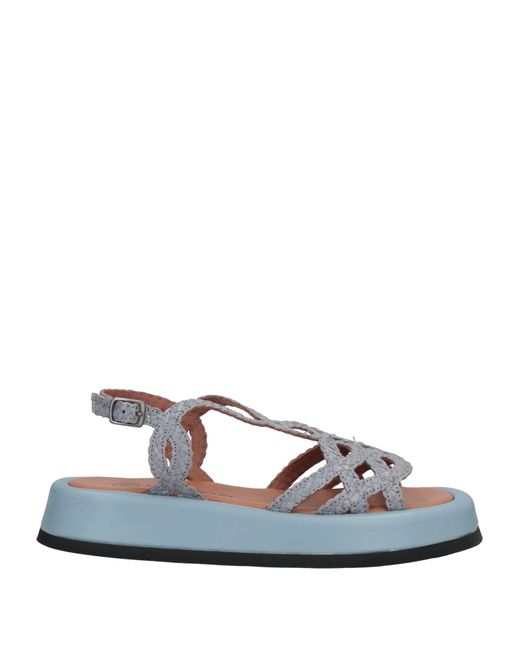 Pas De Rouge Blue Sandals