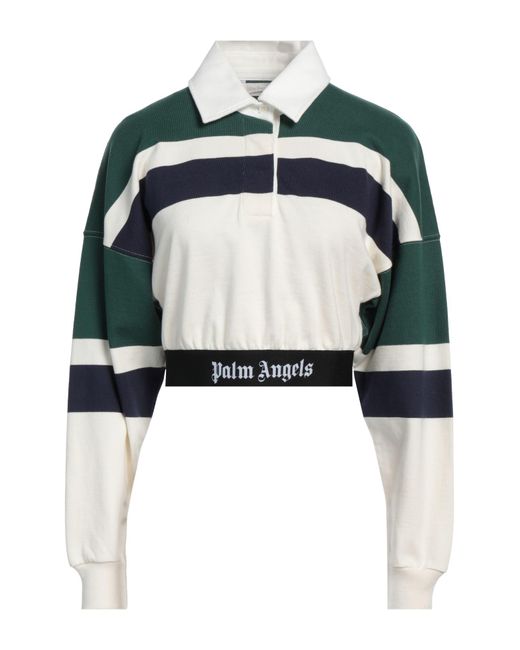 Palm Angels Blue Polo Shirt Cotton, Polyamide, Polyester, Elastane