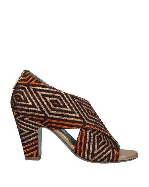 Paola D'arcano Brown Sandals