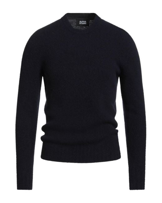 Alpha Studio Blue Sweaters for men