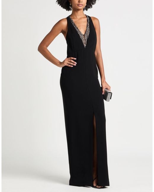 Max Mara Black Maxi Dress Triacetate, Polyester, Silk