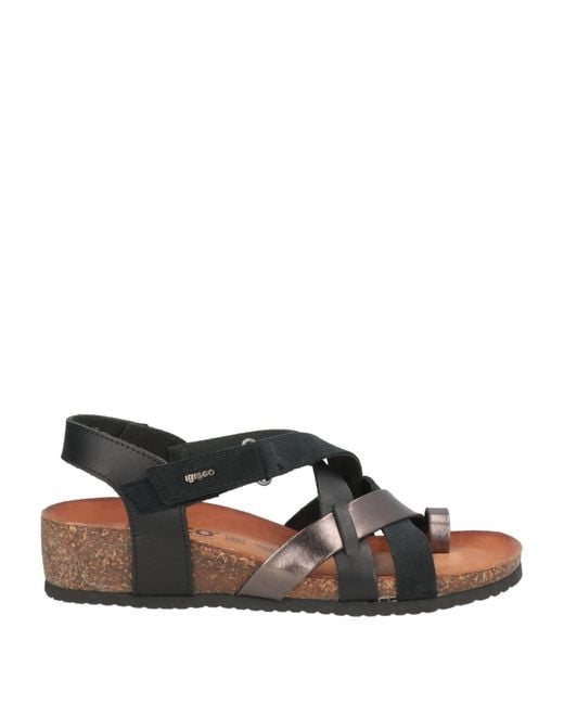 Igi&co Brown Thong Sandal Leather