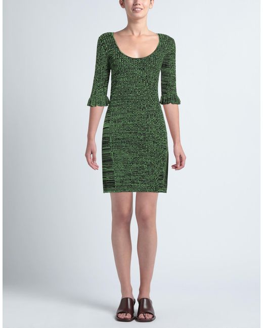 Ganni Green Mini Dress