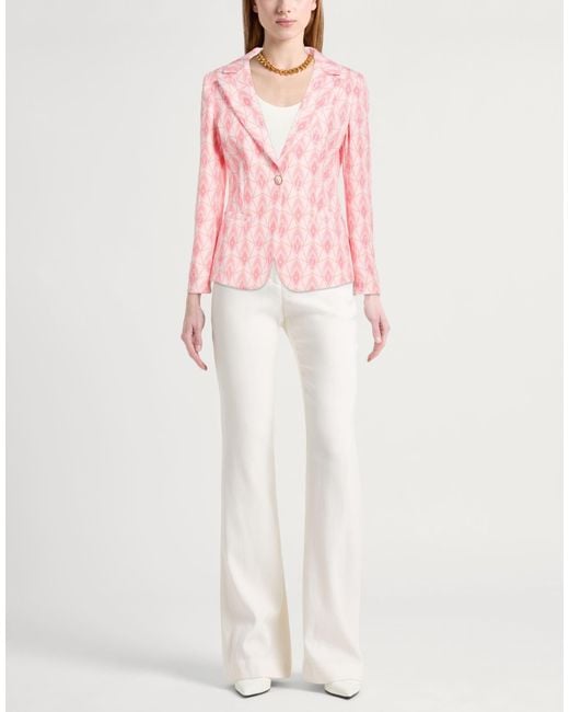 Yes Zee Pink Blazer Polyester, Elastane