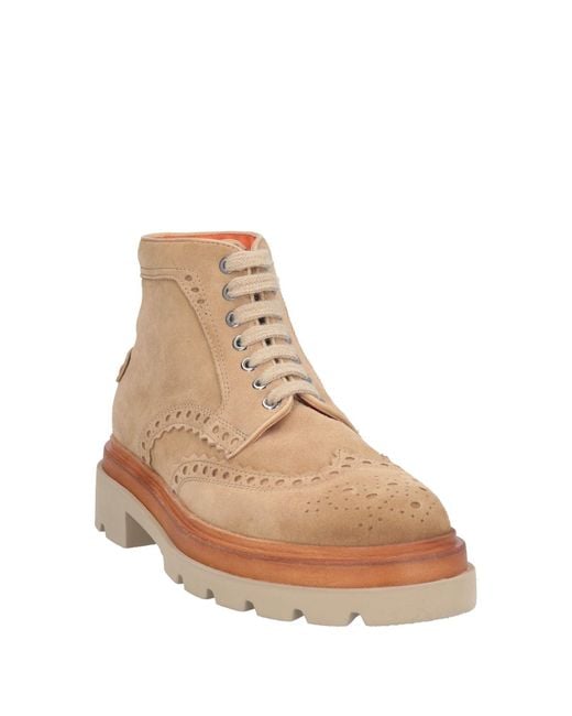 Santoni Natural Ankle Boots Leather for men