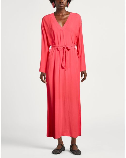 Dixie Red Maxi Dress Viscose