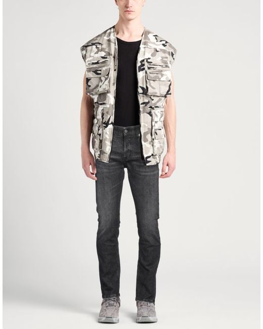 Dondup Gray Faded Slim-Fit Jeans for men