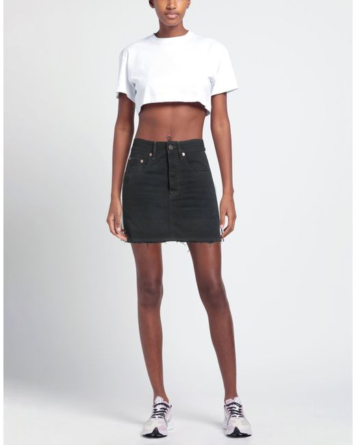 BALENCIAGA X ADIDAS Black Denim Skirt