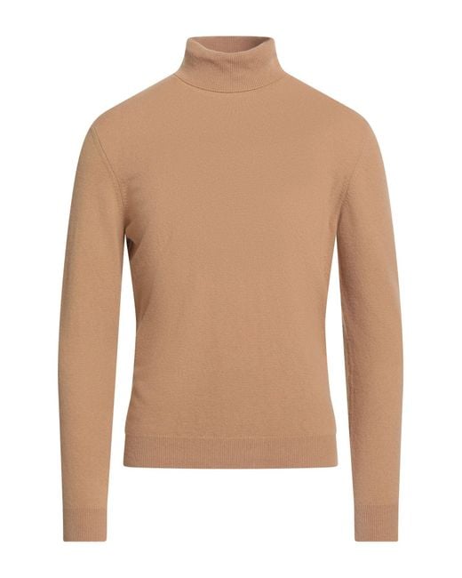 Heritage Natural Camel Turtleneck Wool, Cashmere for men