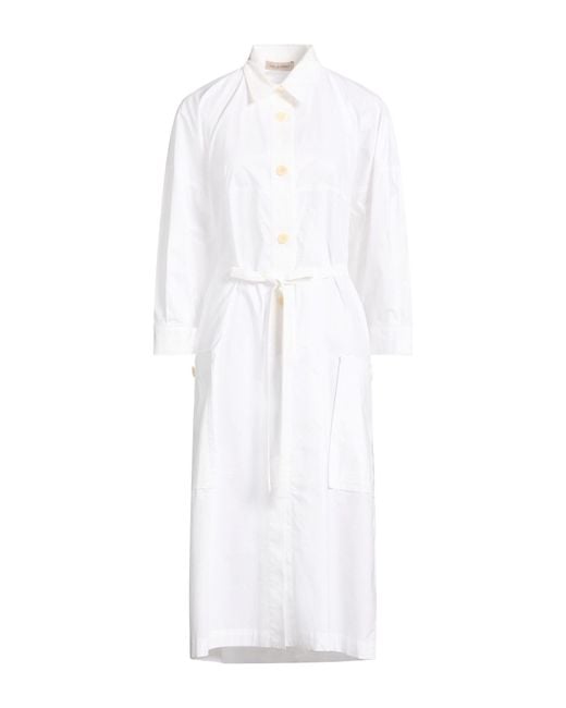 Gentry Portofino White Midi Dress Cotton