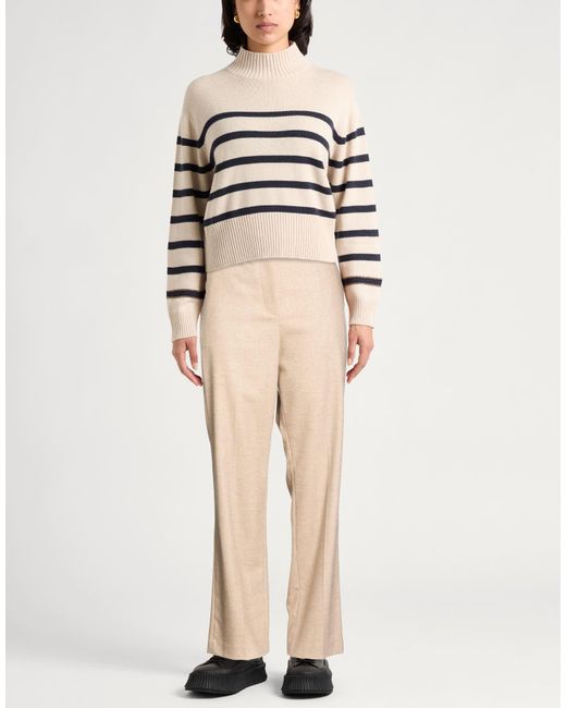 Moorer Natural Sand Pants Virgin Wool, Polyamide